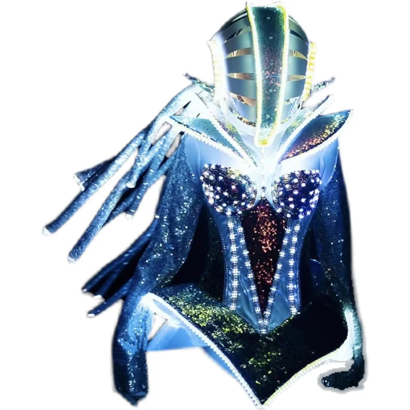

Music Festival Celebrate Prom Party Show Costume Dancer Show Club Dress Future LED light bobot dance suit