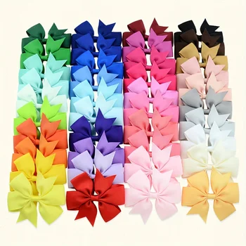 Colorful Bow Hair Clip Set 1