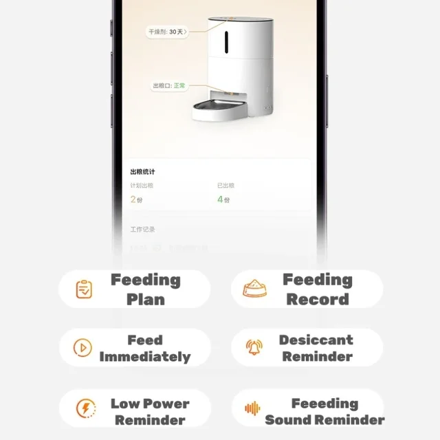 Video Automatic Pet Feeder with HD Camera, Food Dispenser for Cats and Dogs WiFi Smart Feeder with Camera 4L 2-Way Audio,Mobile