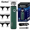 Kemei Professional Barber Hair Trimmer T-blade Dry-shaving and Fading Hair Clipper T9 All-around Close-cutting Machine 1