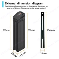 36V 48V 52V 60V argent poisson 18650 batterie 10Ah 12Ah 15Ah 20A 10S-16S 3P-6P pour 250W-1800W pliant e-deux roues portable 2
