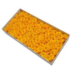 Exquisite Cherry Blossom Silk Flowers for Elegant Wedding Decor, Set of 25 (YELLOW)
