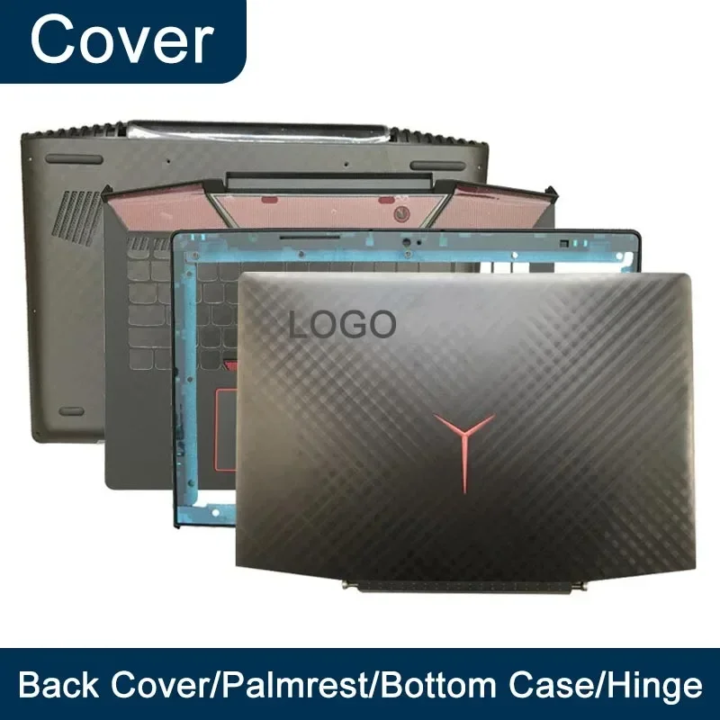 Laptop Back Cover para Lenovo Legion Tampa Traseira Frame Frontal Dobradiça Substituição do Teclado Case Laptops Acessórios Y720 Y72015 Y720-15ikb Novo - Imagem 2
