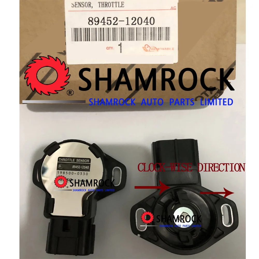 Датчик положения дроссельной заслонки 89452-12040 198500-0330 TPS OEM / 89452 12040 тактовое