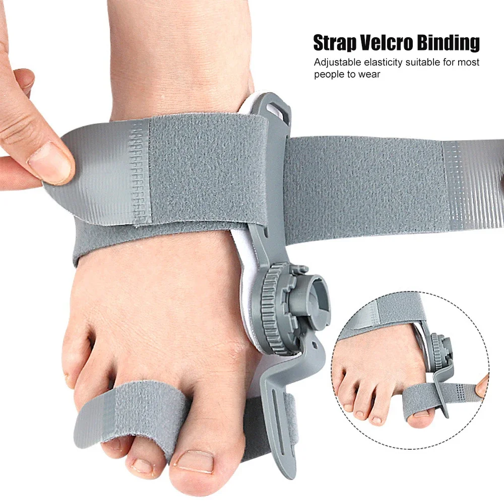 Unisex Bunion Corrector Foot Hallux Valgus Braces Rotatable Toe Separator Straightener Adjustable Pedicure Finger Toe Corrector