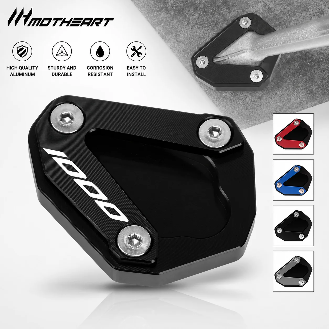 Motorcycle Kickstand Foot Enlarger Plate Accessory