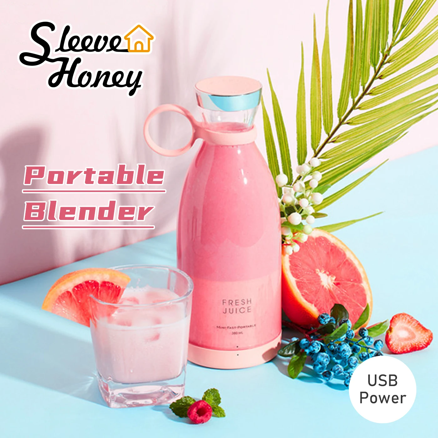 

Portable Electric Blender Juicer USB Mini Fruit Mixer Smoothie Fruit Extractors Food Milkshake Multifunction Juice Maker Machine