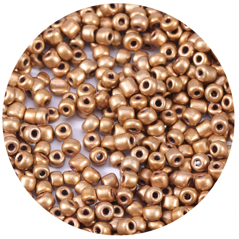 1000 cuentas de arroz de vidrio de color sólido de 2/3/4 mm, cuentas redondas de semillas para hacer joyas, pulseras, pendientes, accesorios de cuentas