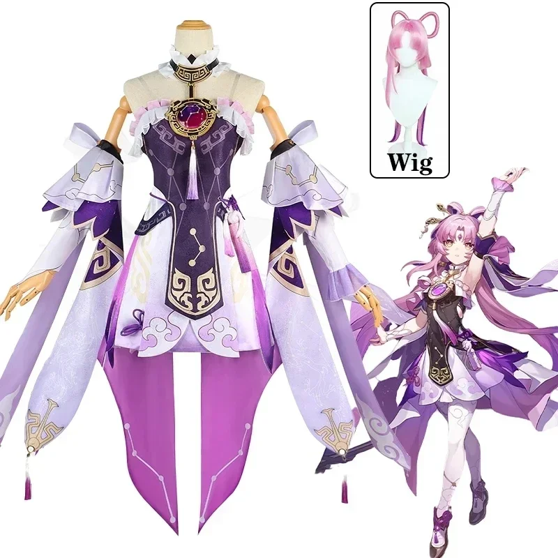 

Fu Xuan CosplayCostume Game Honkai Star Rail Costume Star Rail Cos Divination Commission FuXuan Costume and Cosplay Wig