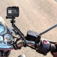 Motorcycle Handlebar Mount Aluminum Alloy Bike Holder For GoPro Hero 13 12 11 10 9 8 Insta360 DJI Osmo Action Camera Accessories 6