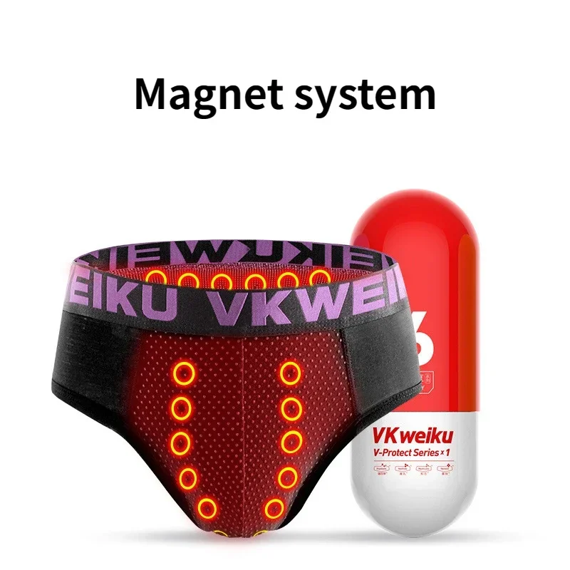 Men Magnetic Therapy Boxers Energetic Panties Physical Underwear Enlarge Health Care Underpant Short Tourmaline Prostate Chasity 2