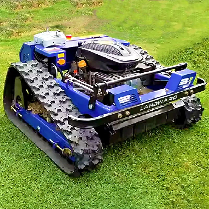 Small Crawler Lawn Mower Agricultural Weeding Robot Home Garden Wireless Remote Control Lawn Mower China Makes