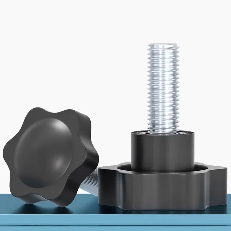 Hand Tightening Screws 25# M4M5M6x8-60mm Plum Star Handle Plastic Head Knob Handle Bolts