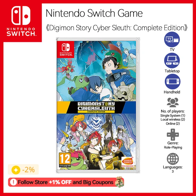Digimon Story Cyber Sleuth: Complete Edition para Nintendo Switch :  : Games e Consoles