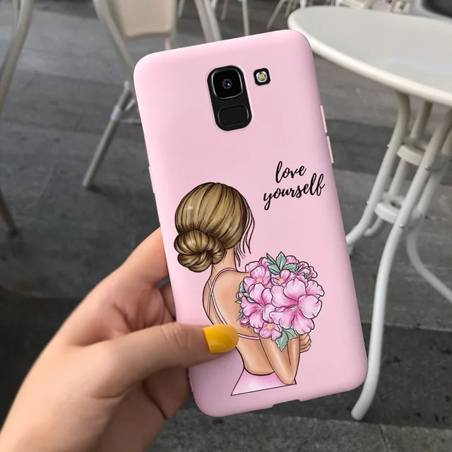 Pink Phone Cover For Samsung Galaxy J6 For Samsung Galaxy J6 Plus