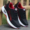 Casual Flats Sneaker Shoe Male Lightweight Knitting Breathable Thick Bottom Anti-slip Shoes Summer Mens Lace Up Walking Shoes 3