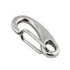 Boat Marine Egg Shape Spring Hook 316 Stainless Steel Egg Shape Spring Snap Hook Clip Quick Link Carabiner 50/70/100mm 3
