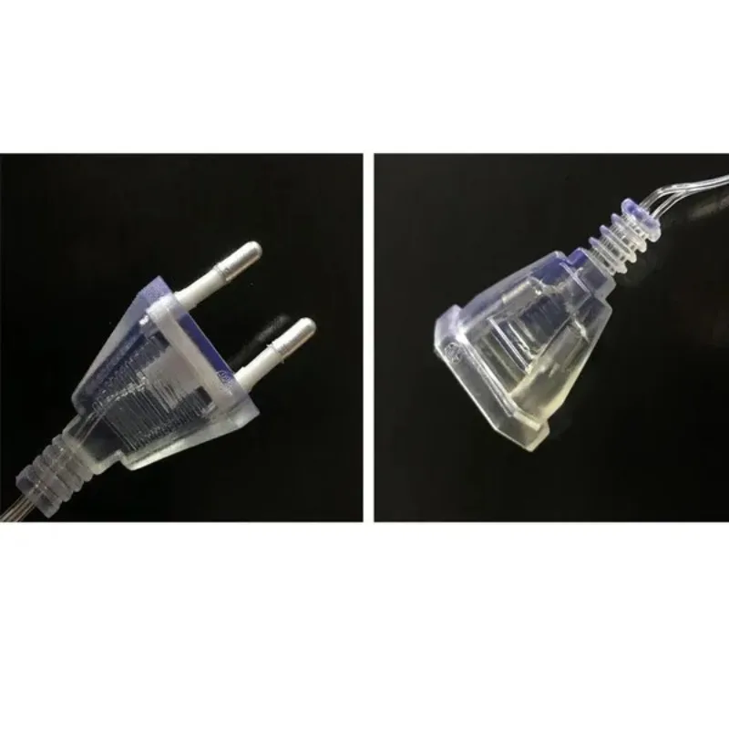 Power Extension Cable 1 Pc 3M/5M EU Plug Transparent Led Light String Extension Cord for Party String Light