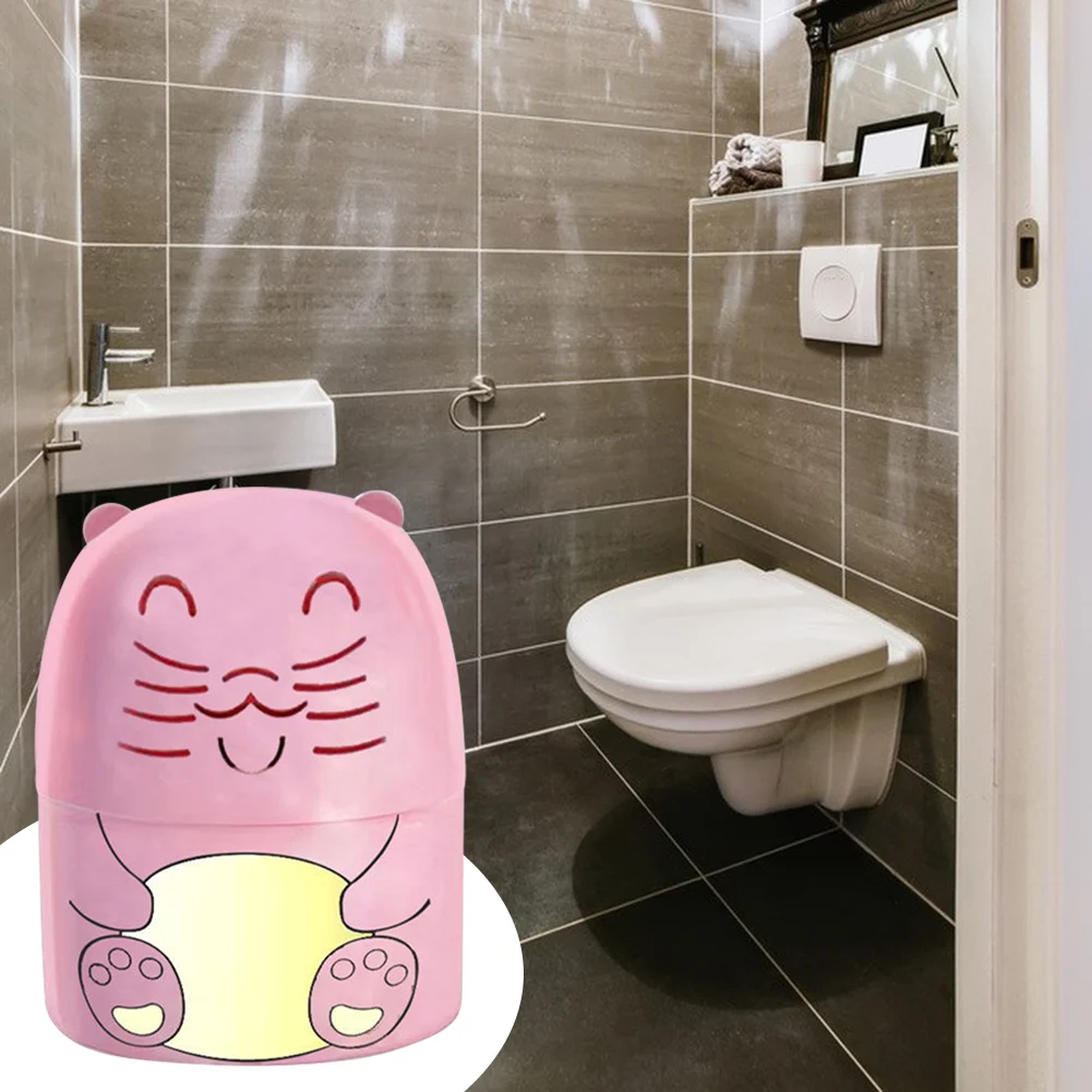 Cute Cat Shape Toilet Deodorizer with Fragrance Effective Cleaning Dirt Urine Stains Deodorizing Cleaners for Home Bathroom