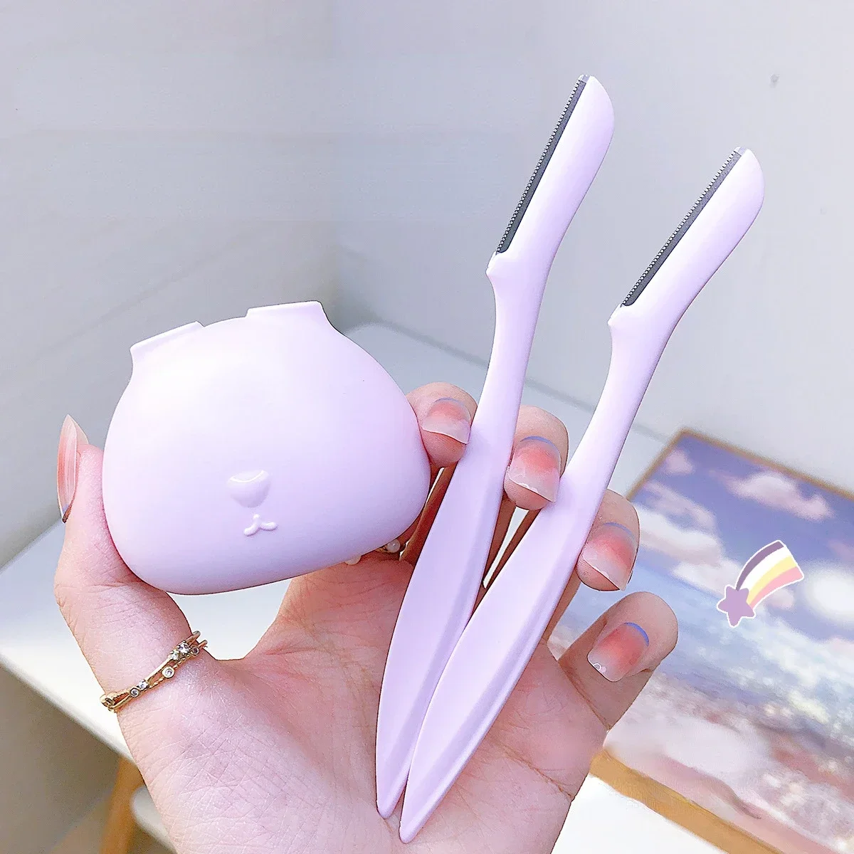 Eyebrow Razor Eyebrow Trimmer Hair Remover Women Face Razor Trimmers Blades Shaver for Makeup Cosmetics Women 2pcs/set, eyebrow trimmer set,eyebrow trimmer,eyebrow razor set,eyebrow razor,hair remover,eyebrow trimmer blade,eyebrow scraper