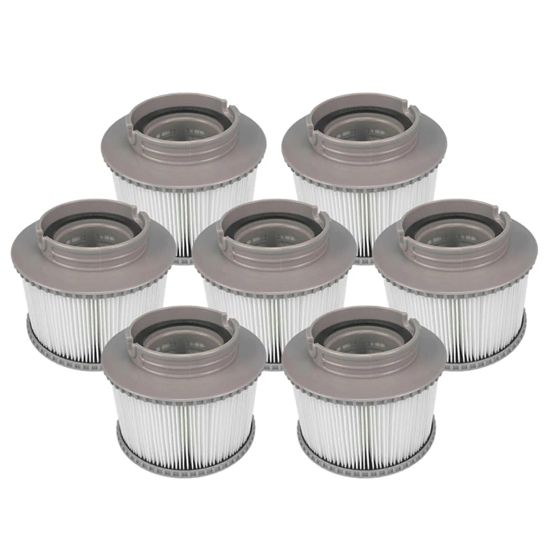 

7Pcs For Mspa FD2089 Hot Tub For All Models Spa Swimming Pool Spare Parts Filter Cartridge And Base Pack Replacement