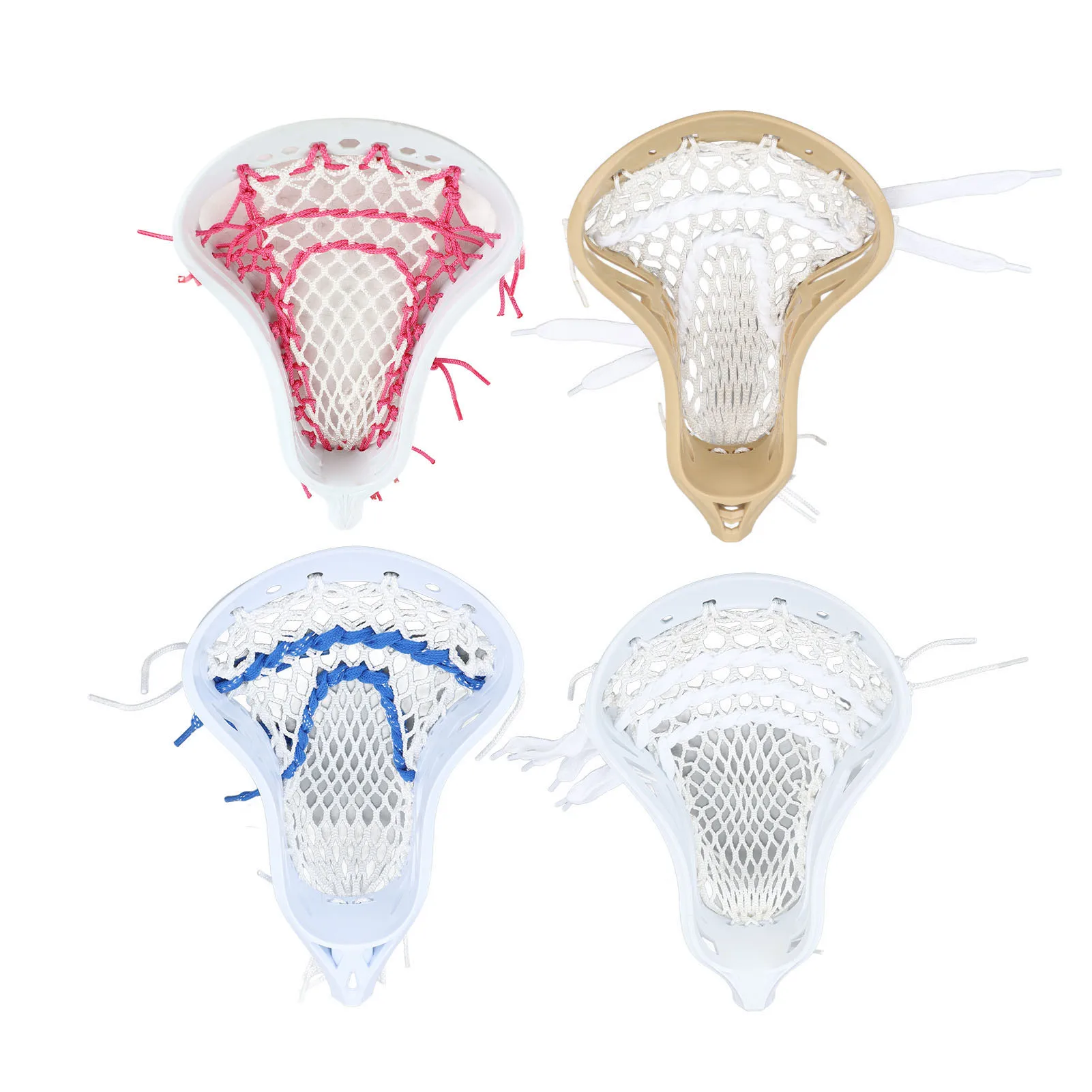 Head Head Mesh Strung Wear Proof Nylon Stick Heads for Training Competition Nylon Stick