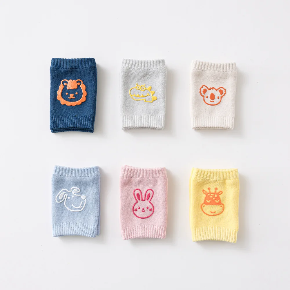 Kids Non Slip Crawling Elbow Infants Toddlers Baby Accessories Smile Knee Pads Protector Safety Kneepad Leg Warmer Girls Boys