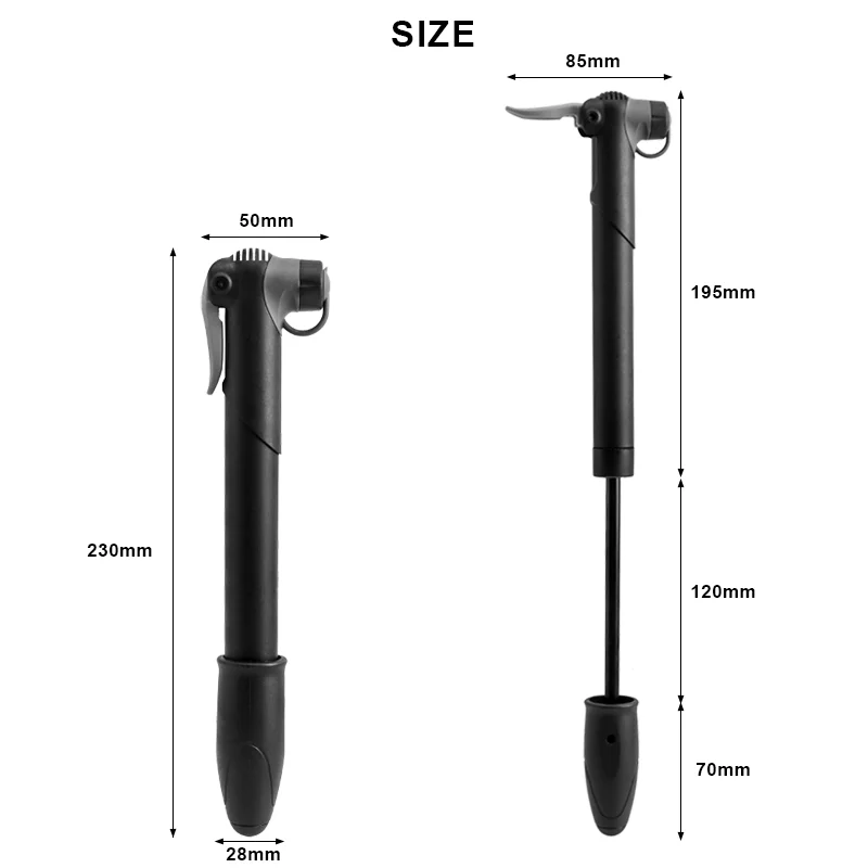 Pompa Per Bici Portatile In Lega Alluminio - Fino A 100PSI, Gonfiaggio Rapido Per Mountain Bike E Non Solo - Foto 4
