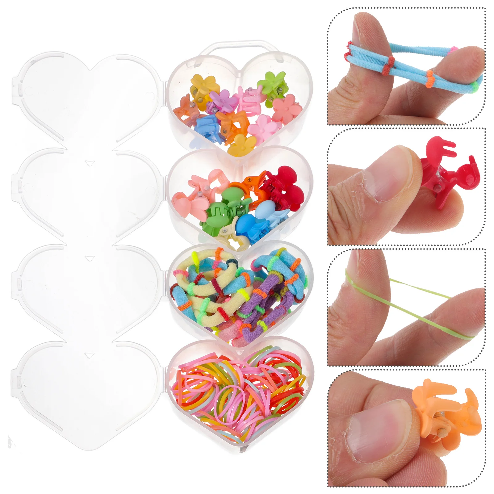 

Small Flower Gripper Kids Hair Ties Rubber Bands Holder Girls Clips Clothing Nylon Plastic Headdress Baby Toddler Claw