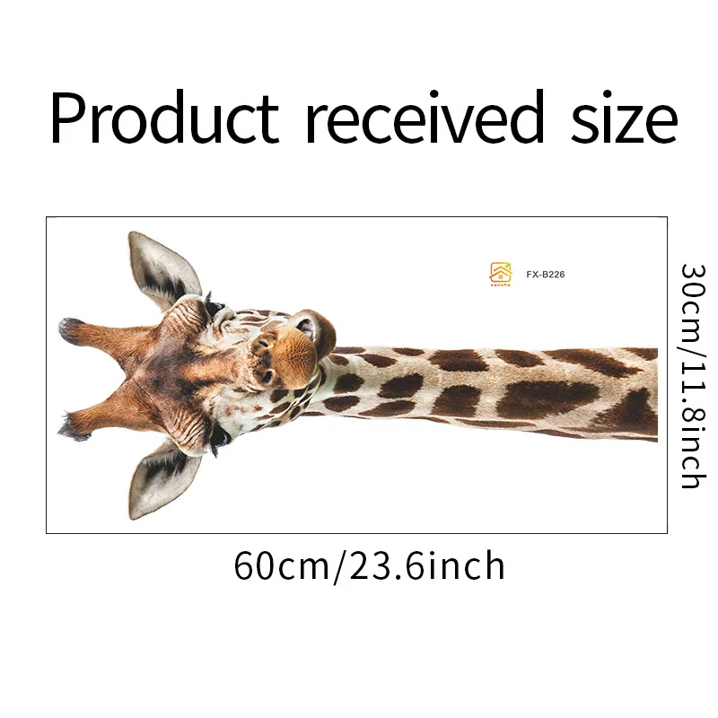 Cartoon cute giraffe commercial wall decoration stickers children's bedroom porch living room decoration room decor wall decor 