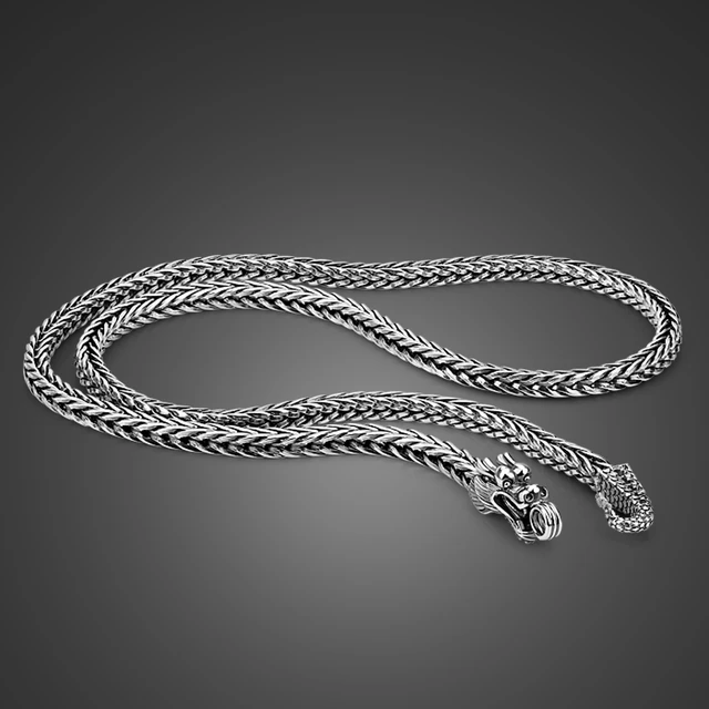 Silver Rope Design Neck Chain For Men & Boys