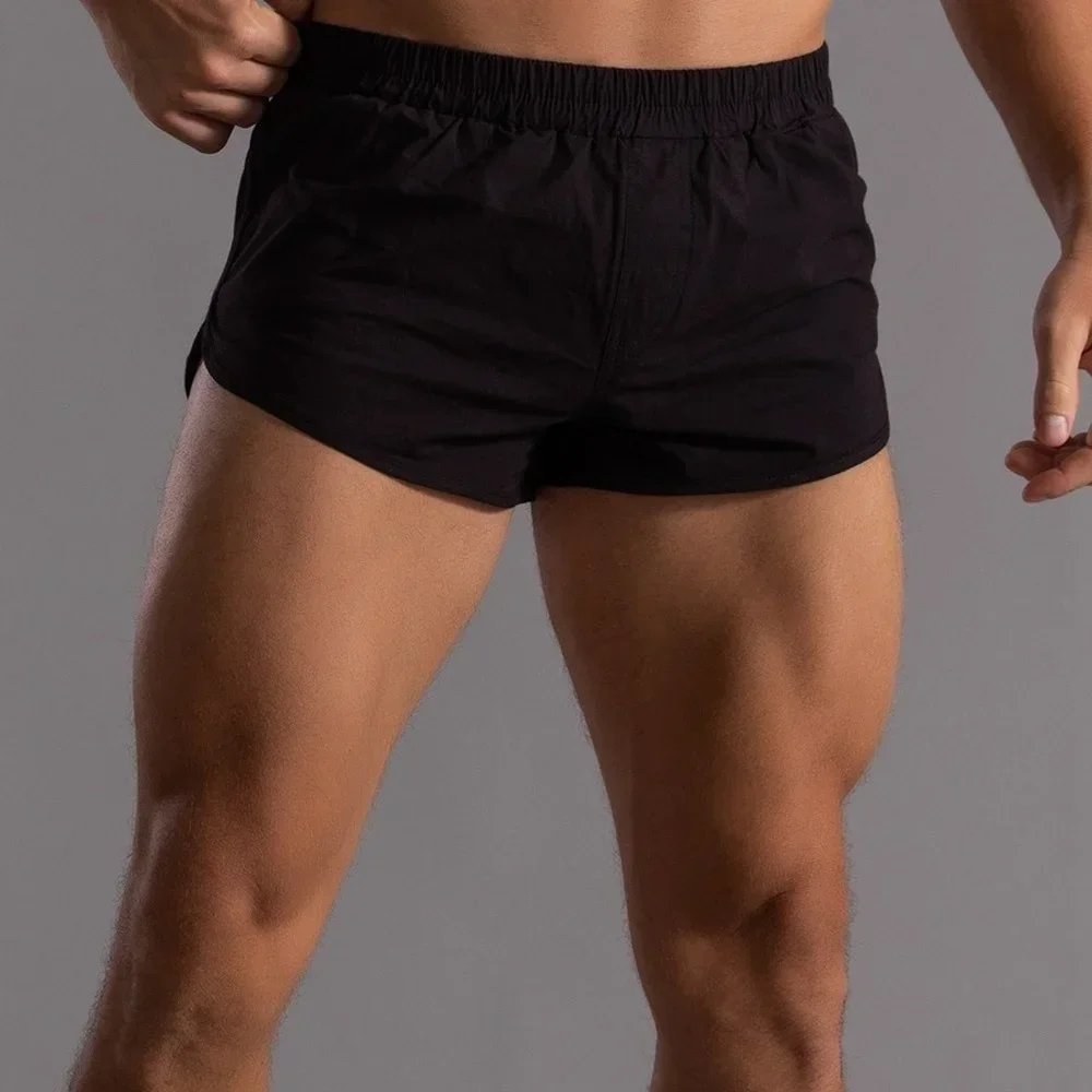 3 Part Shorts Men Sportswear Clothes Jogger Shorts Solid Color Elactic Waist Sweatpants Basic Many Colors Available 4