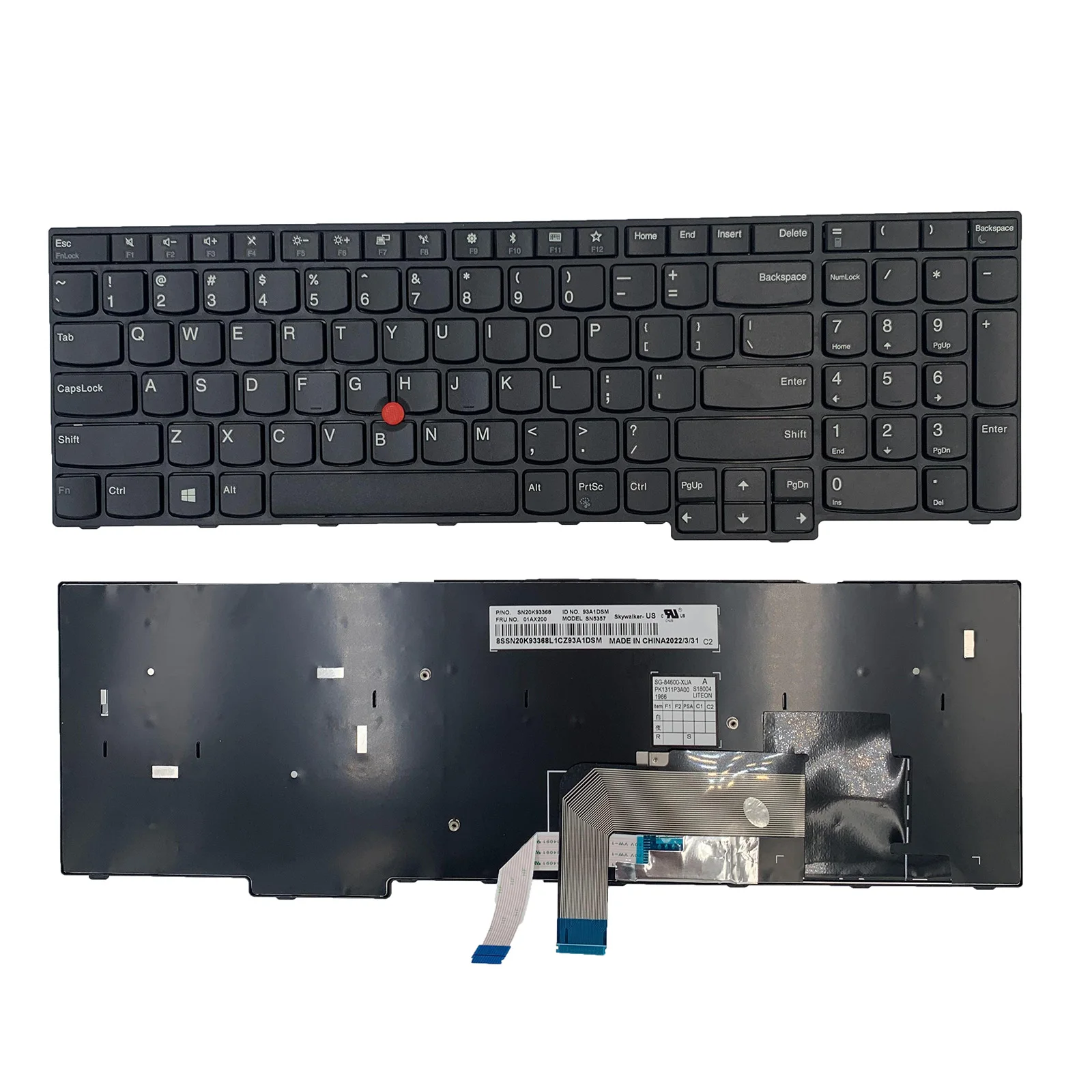 

Brand New For Lenovo IBM ThinkPad Edge E570 E570c E575 laptop US Black Keyboard