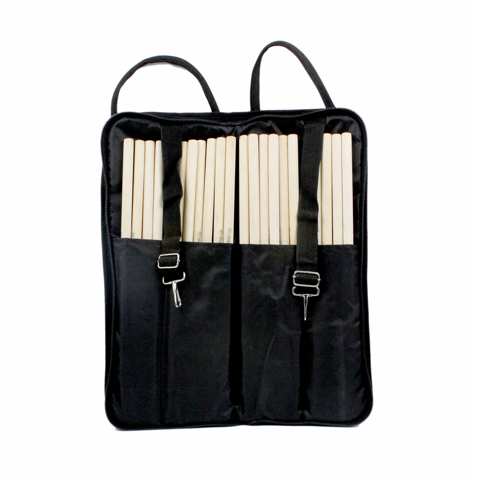 Durable Cotton Padded Drumstick Bag Drum Stick Holder Soft Carrying Case for Sticks Mallets Large Capacity Musical Accessory