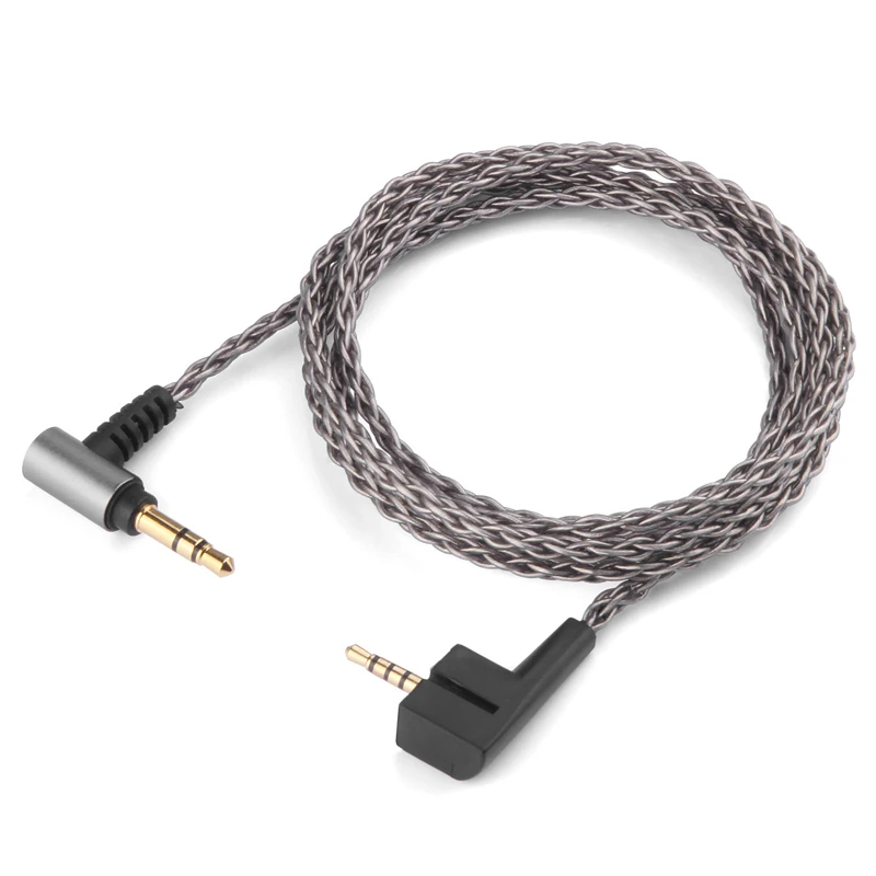 

For Sennheiser HD461 HD439 HD438 HD461i HD461G HD471i Earphone Replaceable 6 shares Single Crystal Copper Silver Plated Cable