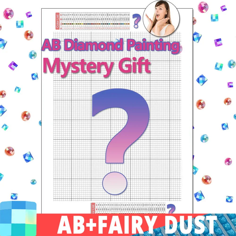 Diamond Painting Diamond Art Painting Kit Diamond Painting Set Fairy Dust Plus ab Northern Lights Diamond 5D Diamond Painting Mystery Gift DIY Mosaic Kit Embroidery Creative Hobby Decor