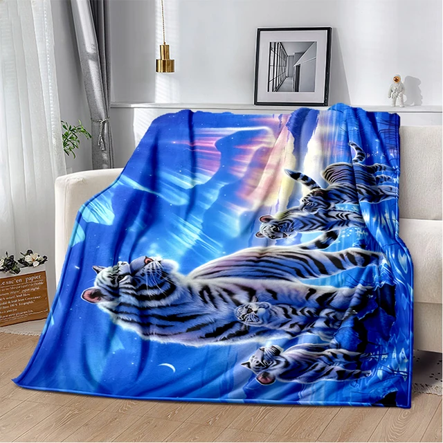 Tiger custom Blanket Sofa travel blanket bed flannel lightweight warm  blankets for beds insulation blanket throw blanket - AliExpress