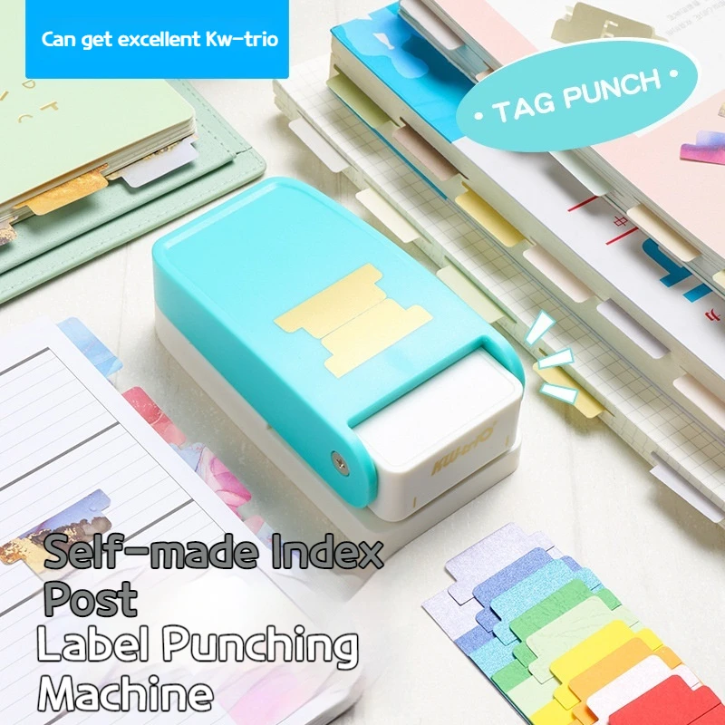 

BQJ-04 homemade index label punching machine school office DIY divider page punching machine, mini portable punching machine