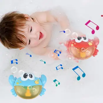 Blowing Bubble Baby Bath Toys Outdoor Foam Maker Waterproof       Cartoon Crab Bathroom Swimming Pool Toys Bathtub Soap Machine 4