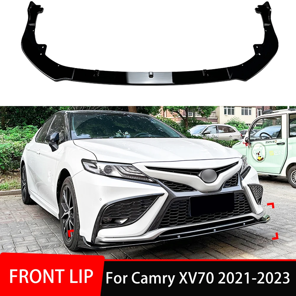 

Для Toyota Camry XV70 Sports 2021 2022 2023 автомобильный передний бампер разделение губ подбородок спойлер Комплект кузова диффузор защитный чехол