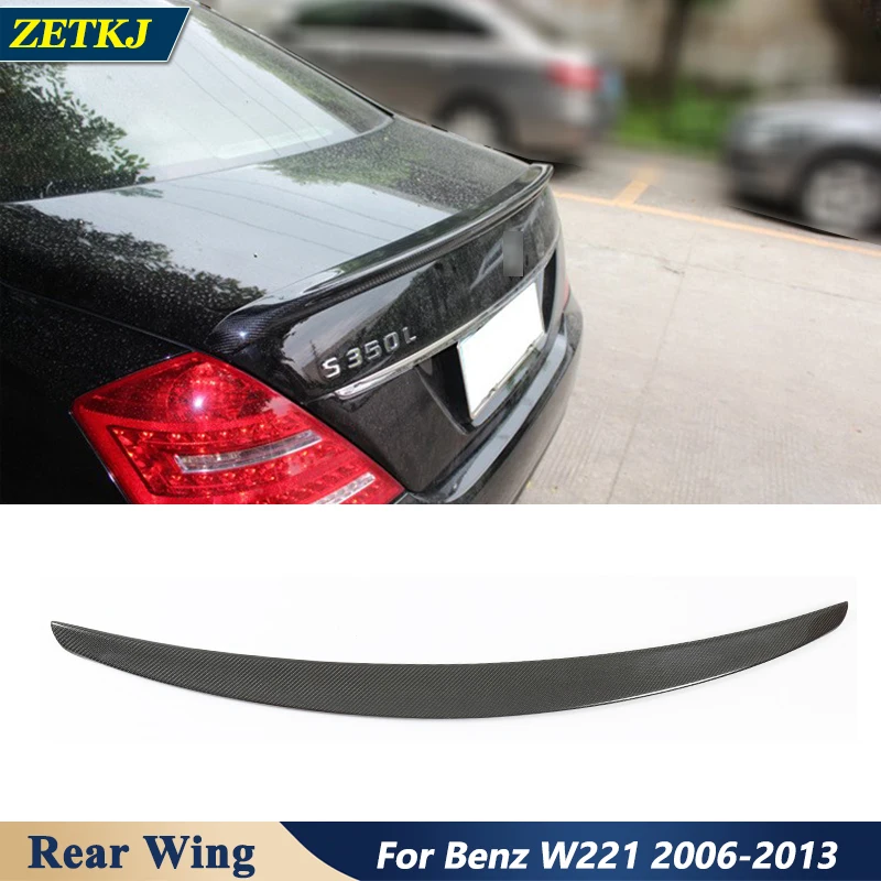 

AMG Style Carbon Fiber or FRP Car Rear Wing Spoiler Boot Lip For BENZ S-Class W221 S300 S500 S350 2005-2013 Styling