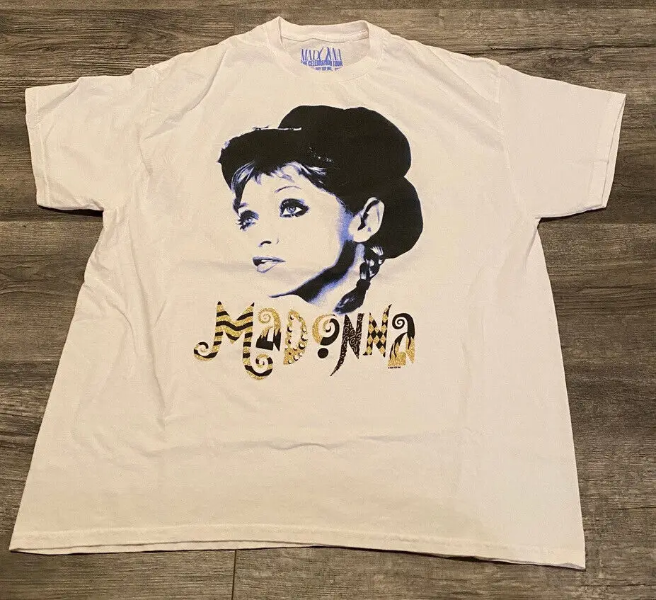 Madonna Erotica Girlie Show 2023 Celebration Tour Shirt L-Xl Nuovo 100% Autentico
