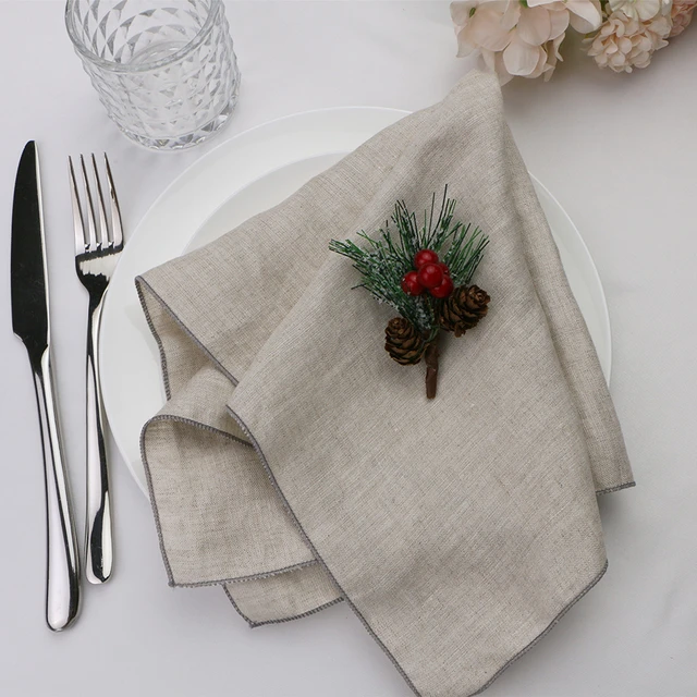 12PCS Dinner 100% Cloth Napkins Solid Cotton Table Napkins Serviettes Soft  Washable And Reusable For Weddings Parties Restaurant - AliExpress