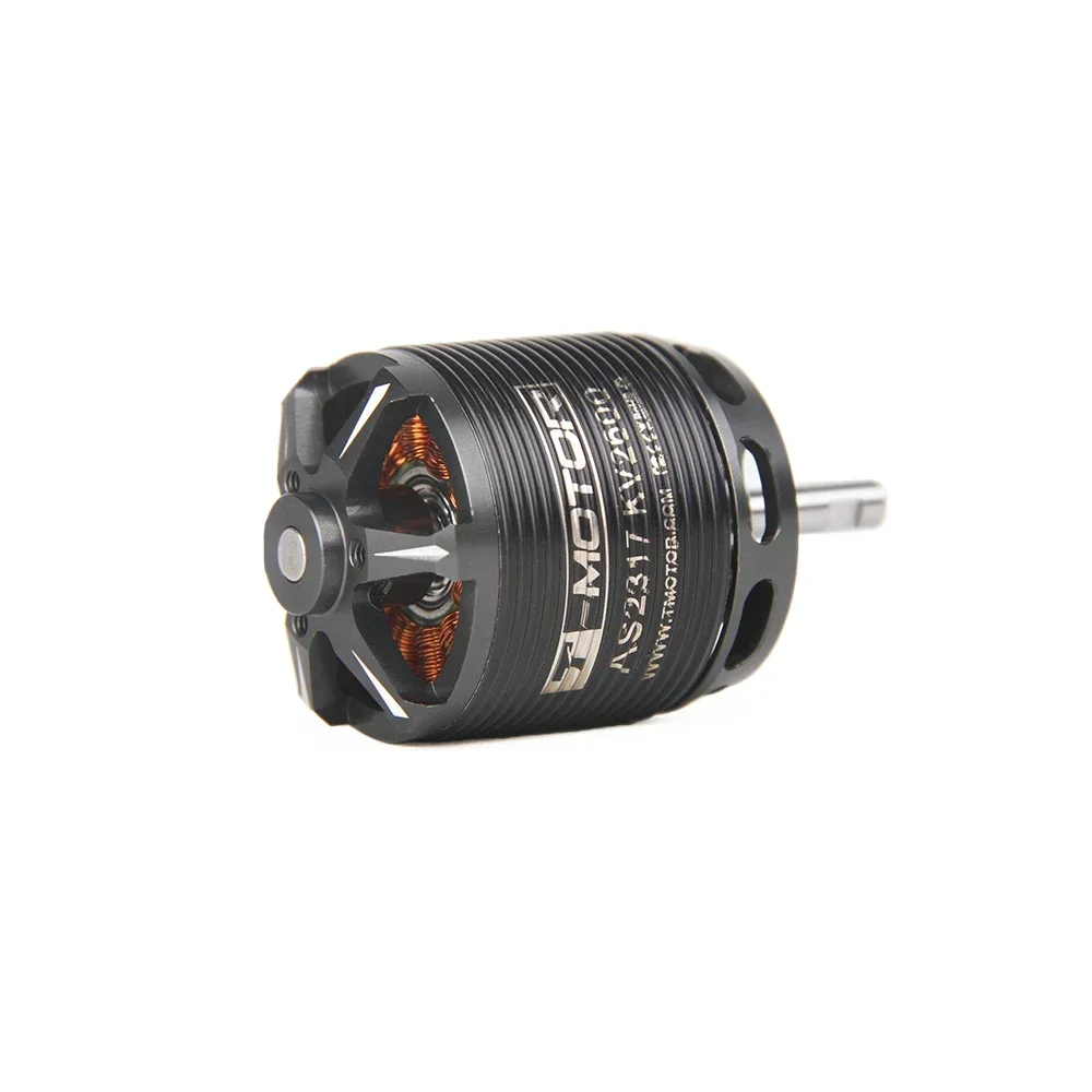 Moteur T-motor AS2317 KV1250 démontré avec des pièces détachées pour drone