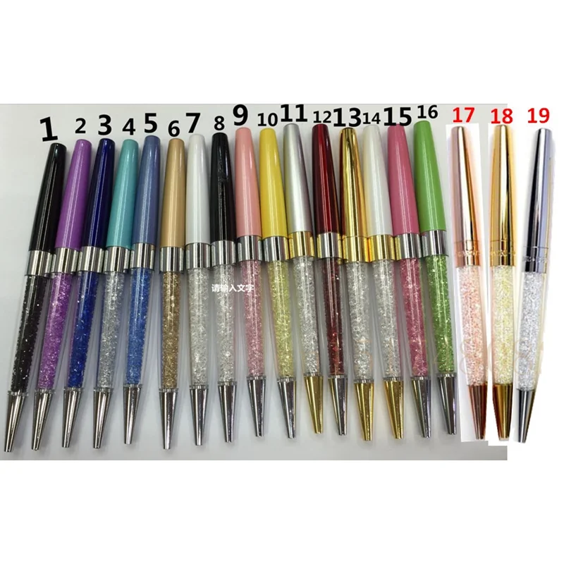 Luxury crystal ballpoint pen lady student lovely gift crystals stellar stardust diamond ballpoint pen ball point pen