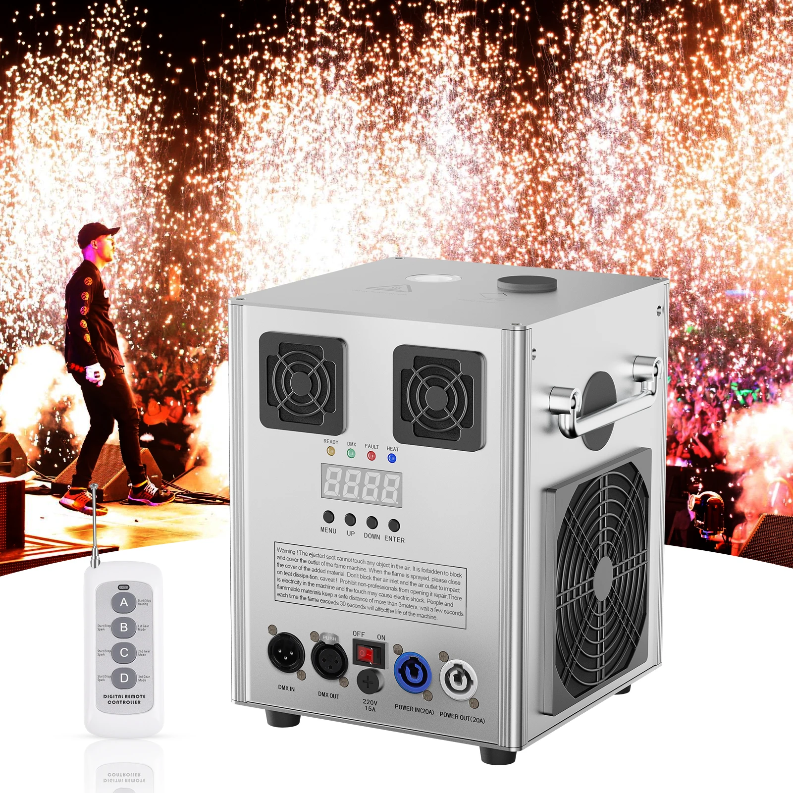 700W Spark Machine Cold Fireworks Machine HOLDLAMP Stage Equipment Special Effect Machine Wedding Musical Show Ceremony