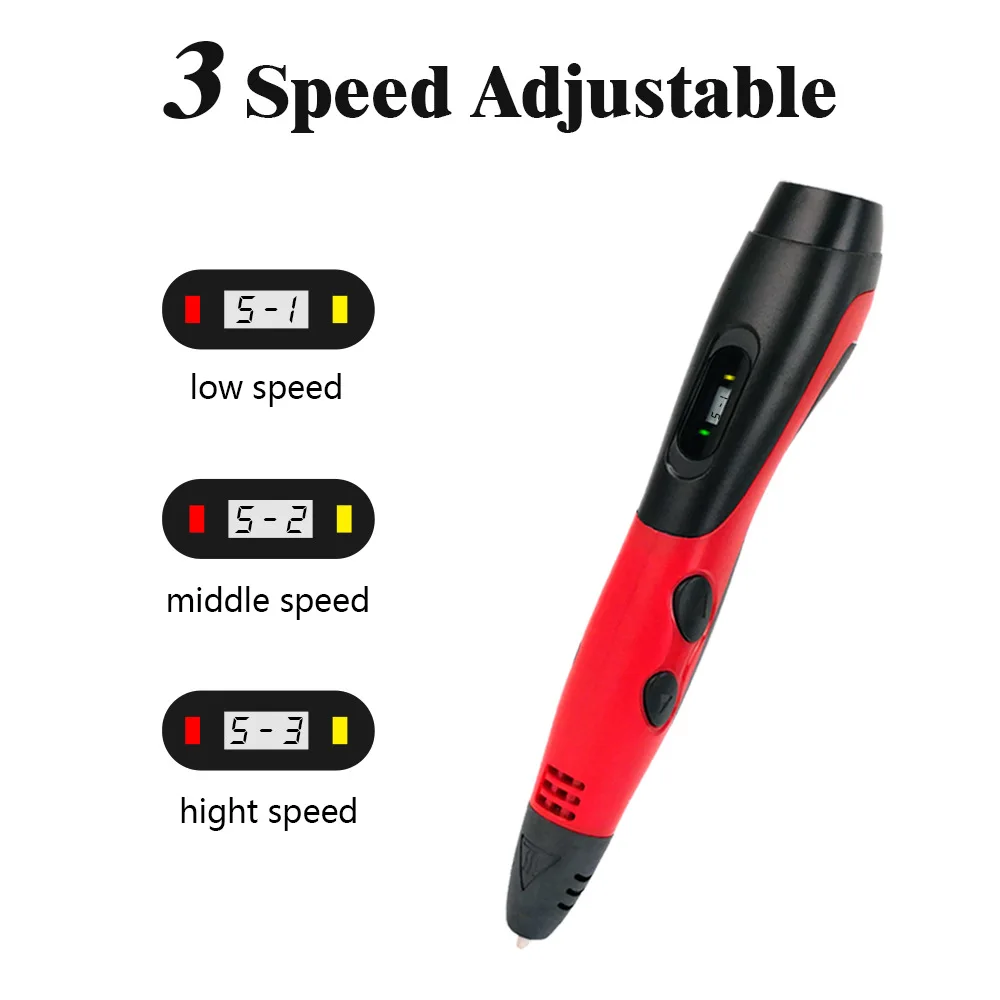 Luxmoc 3D Printing Pen Low Temperature Children's Three-Dimensional Graffiti Painting Puzzle Gift Models Toys 3D Drawing Pen