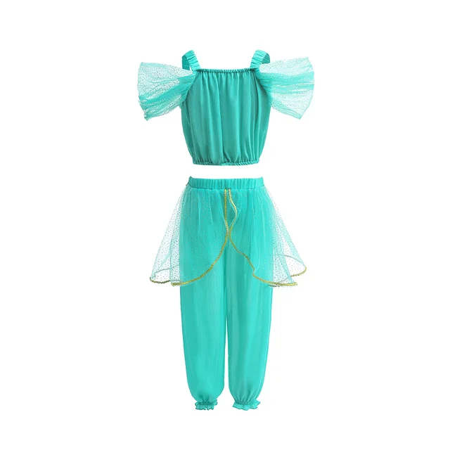Costume Saja Per Bambini Per Cosplay E Giochi Di Ruolo – Completo Con Top Rosa, Pantaloni, Cappello, Colletto E Parrucca, Taglie 110-150 Cm
