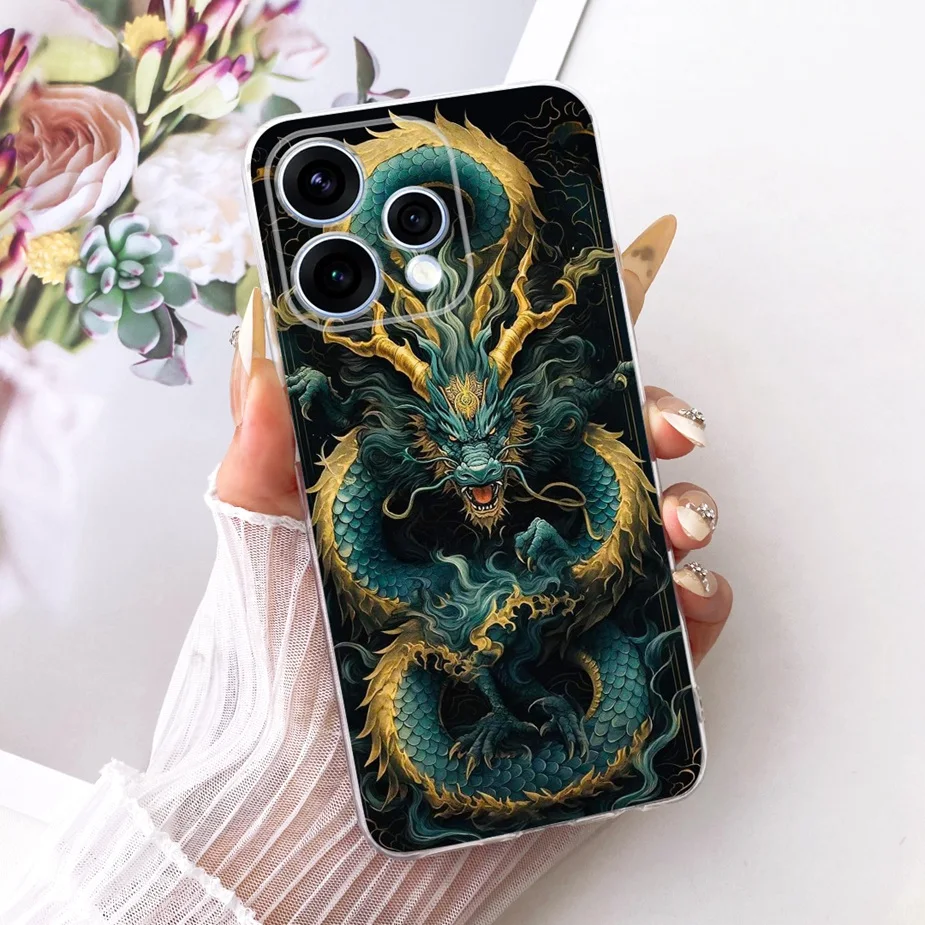 Colorful Flowers Painted Soft Slim Phone Case