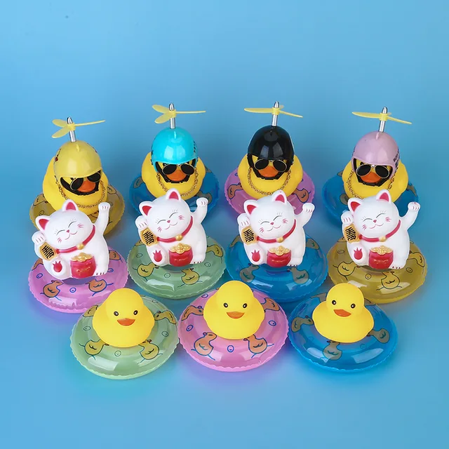 Baby Rubber Race Fun Educational Musical for Children Squeaky Duck Bath Toys Big Yellow Duck Bathroom Water Bathing Toys 2